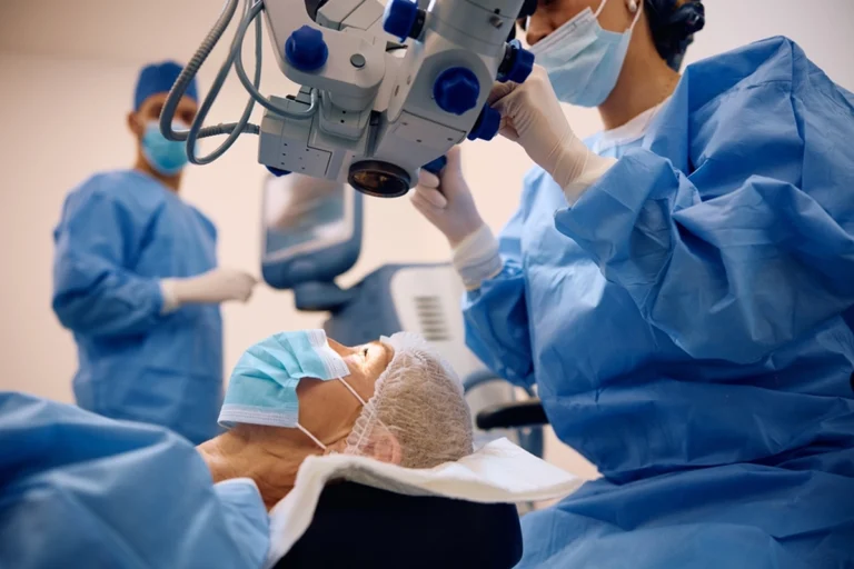 Types of cataract surgery explained with doctor consulting patient about best option.
